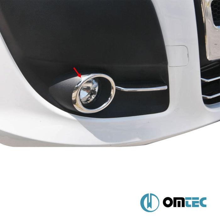 Sis Farı Cercevesi 2 Prç. P.Çelik (Parlak) - Fiat Doblo - MVN 263 PRE - FL - (2010 - 2014)