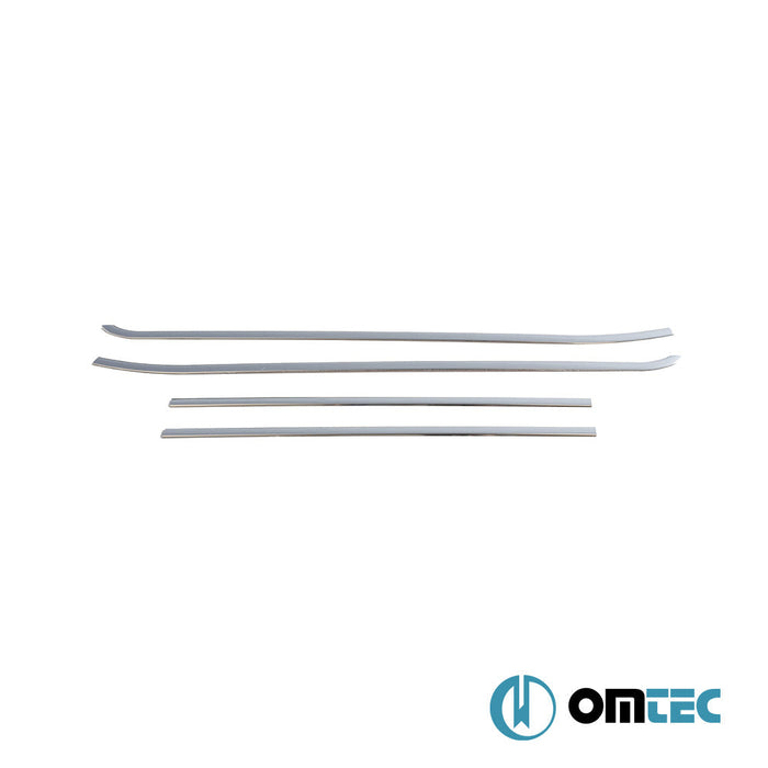 Cam Çıtası 4 Prç. Paslanmaz Çelik (Parlak) - Opel Combo - MVN IV - (2011 - 2018)