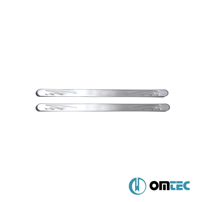 Line Kapı Eşiği 2 Prç. Paslanmaz Çelik (Parlak) - Fiat 500C - CB 312 - (2007 - )