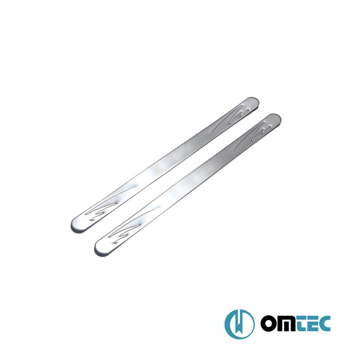 Line Kapı Eşiği 2 Prç. Paslanmaz Çelik (Parlak) - Fiat 500 - HB 3D 312 - (2007 - )