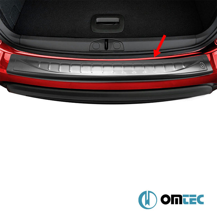 Arka Tampon Eşiği Paslanmaz Çelik (Taşlı) - Fiat 500 - HB 3D 312 - (2007 - )