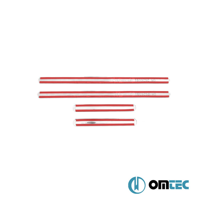 Line Kapı Eşiği 4 Prç. Paslanmaz Çelik (Parlak) - Fiat Linea - SD 323 FL - (2012 - 2018)