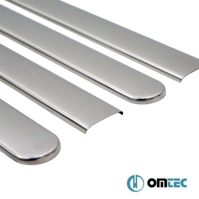 Yan Kapı Çıtası 4 Prç. Paslanmaz Çelik (Parlak) - Fiat Linea - SD 323 - (2007 - 2018)