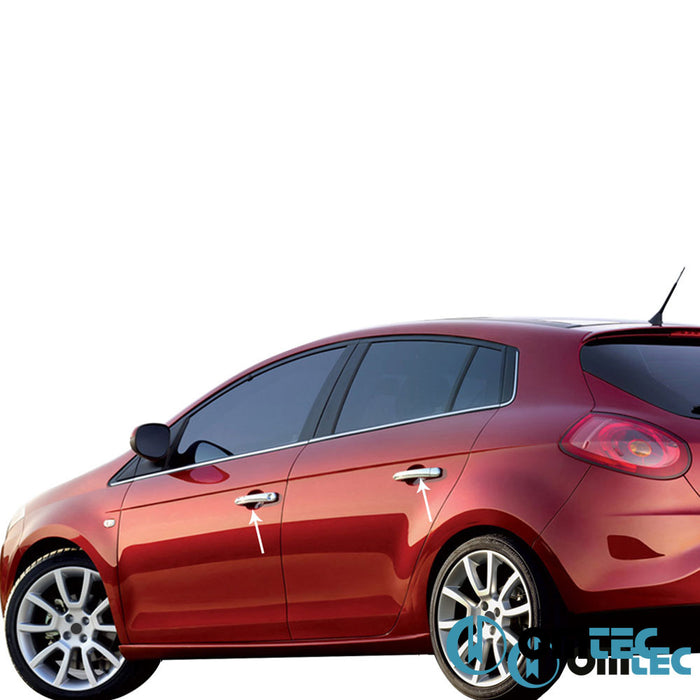 Kapı Kolu 4 Kapı 8 Prç. (H1) Paslanmaz Çelik (Parlak) - Fiat Bravo - HB 5D 198 - (2008 - 2015)