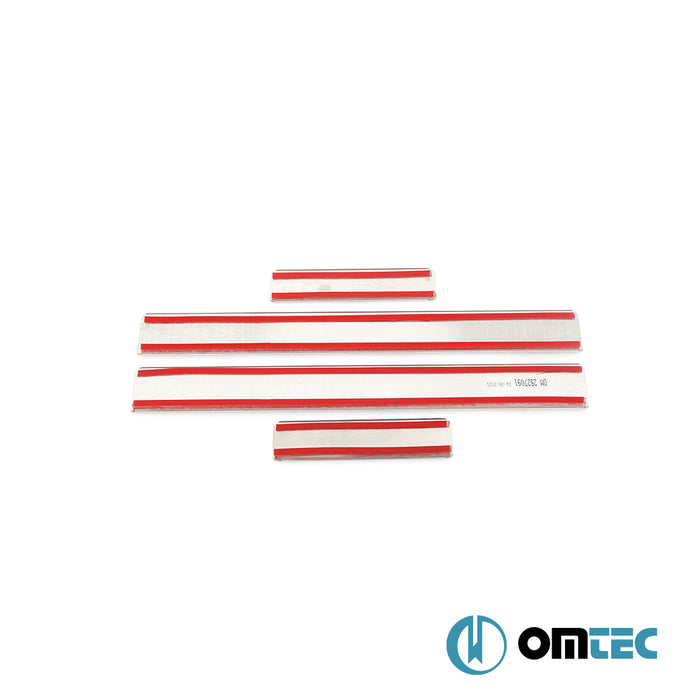 Line Kapı Eşiği 4 Prç. Paslanmaz Çelik - Fiat Bravo - HB 5D 198 - (2008 - 2015)