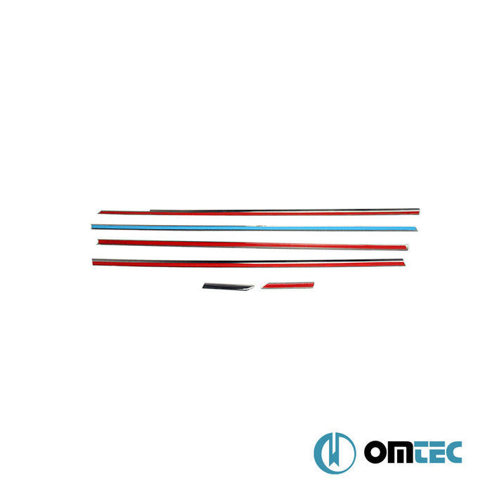 Cam Çıtası 6 Prç. Paslanmaz Çelik (Parlak) - Fiat Bravo - HB 5D 198 - (2008 - 2015)