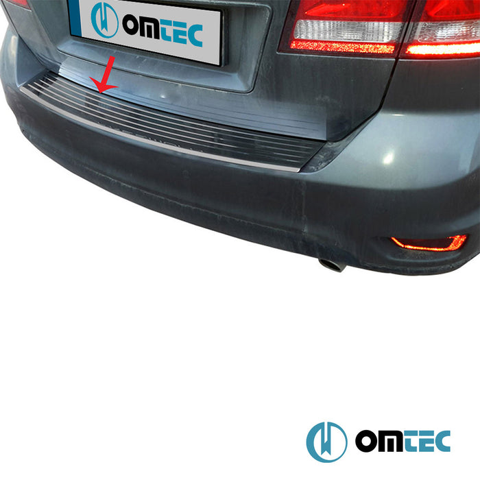 Arka Tampon Eşiği Paslanmaz Çelik (Siyah) - Fiat Freemont - SUV JC - (2012 - 2015)