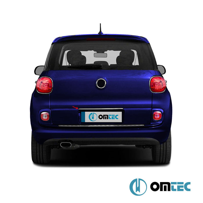 Bagaj Çıtası (Plaka Üstü) Paslanmaz Çelik (Parlak) - Fiat 500L - MPV 351 - (2013 - )