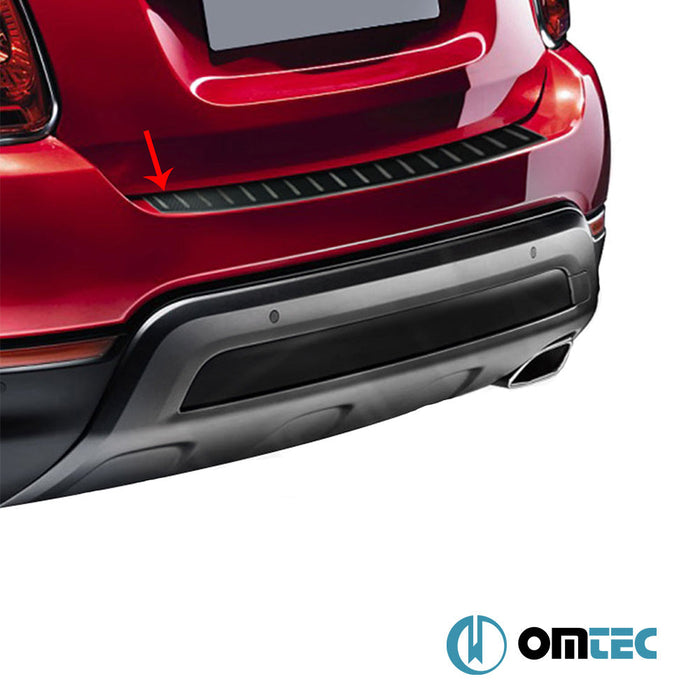 Karbon Folyolu Arka Tampon Eşiği Paslanmaz Çelik - Fiat 500X - SUV 334 - (2015 - )