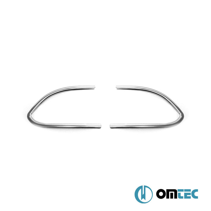 Sis Farı Cercevesi 2 Prç. P.Çelik (Parlak) - Fiat 500X - SUV 334 PRE - FL - (2015 - 2018)