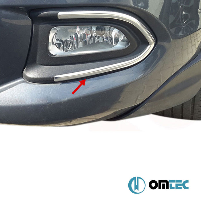 Sis Farı Cercevesi 2 Prç. P.Çelik (Parlak) - Fiat 500X - SUV 334 PRE - FL - (2015 - 2018)