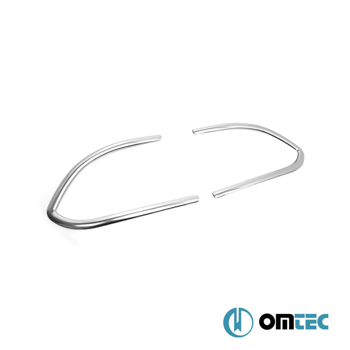 Sis Farı Cercevesi 2 Prç. P.Çelik (Parlak) - Fiat 500X - SUV 334 PRE - FL - (2015 - 2018)