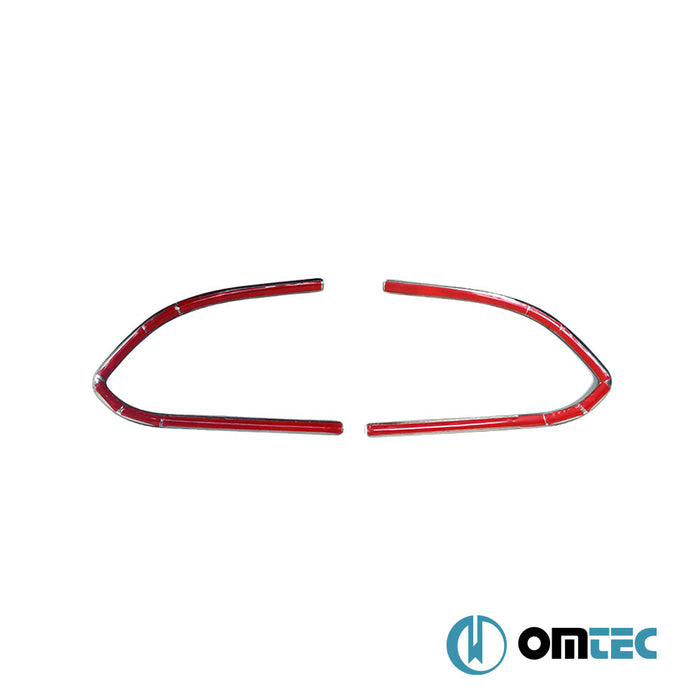 Sis Farı Cercevesi 2 Prç. P.Çelik (Parlak) - Fiat 500X - SUV 334 PRE - FL - (2015 - 2018)