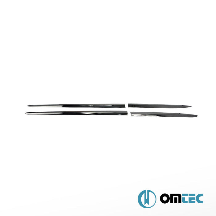 Yan Kapı Çıtası 4 Prç. Paslanmaz Çelik (Siyah) - Fiat 500X - SUV 334 - (2015 - )