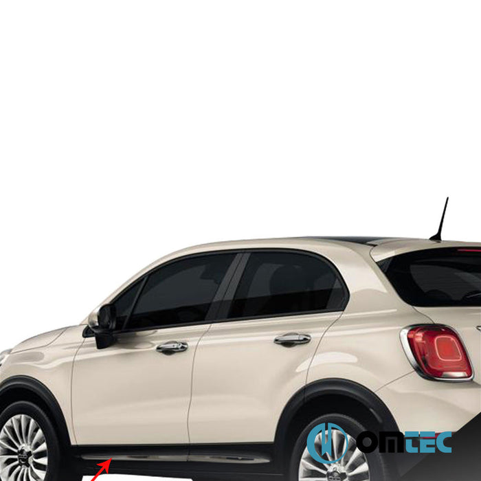Yan Kapı Çıtası 4 Prç. Paslanmaz Çelik (Siyah) - Fiat 500X - SUV 334 - (2015 - )