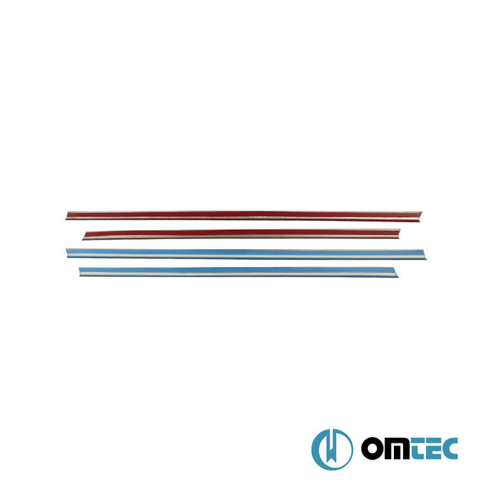 Cam Çıtası 4 Prç. Paslanmaz Çelik (Parlak) - Fiat 500X - SUV 334 - (2015 - )