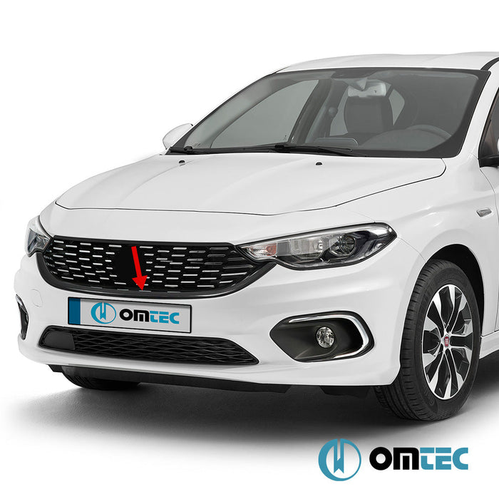 U Formlu Ön Panjur Çıtası (Karbon) - Fiat Tipo - SD 356 - (2015 - )