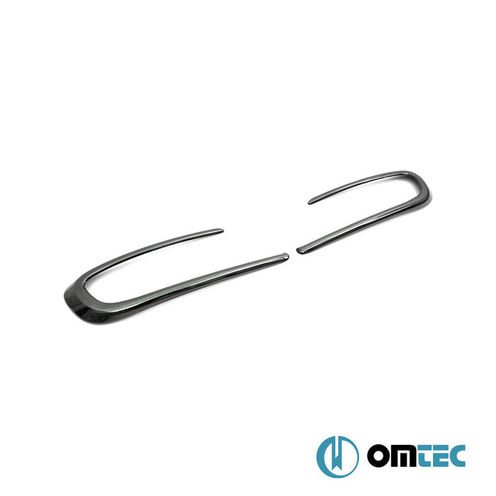 Sis Farı Çerçevesi 2 Prç. ABS Siyah Krom - Fiat Egea - HB 5D 356 PRE - FL - (2015 - 2020)