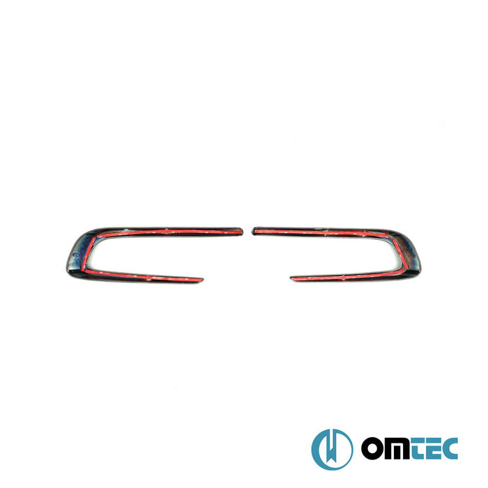 Sis Farı Çerçevesi 2 Prç. ABS Siyah Krom - Dodge Neon - SD III PRE - FL - (2015 - 2020)