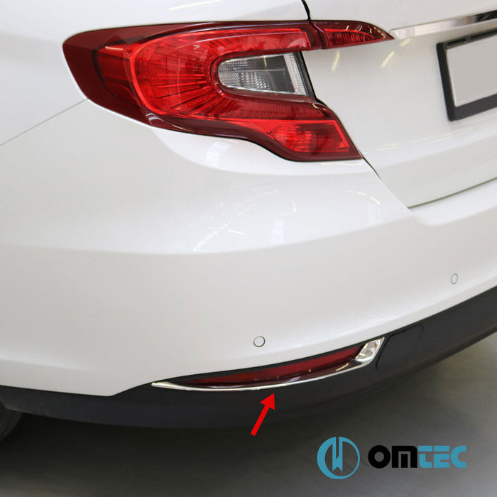 Reflektör Çıtası 2 Prç. Paslanmaz (Parlak) - Fiat Egea - SD 356 - (2015 - )