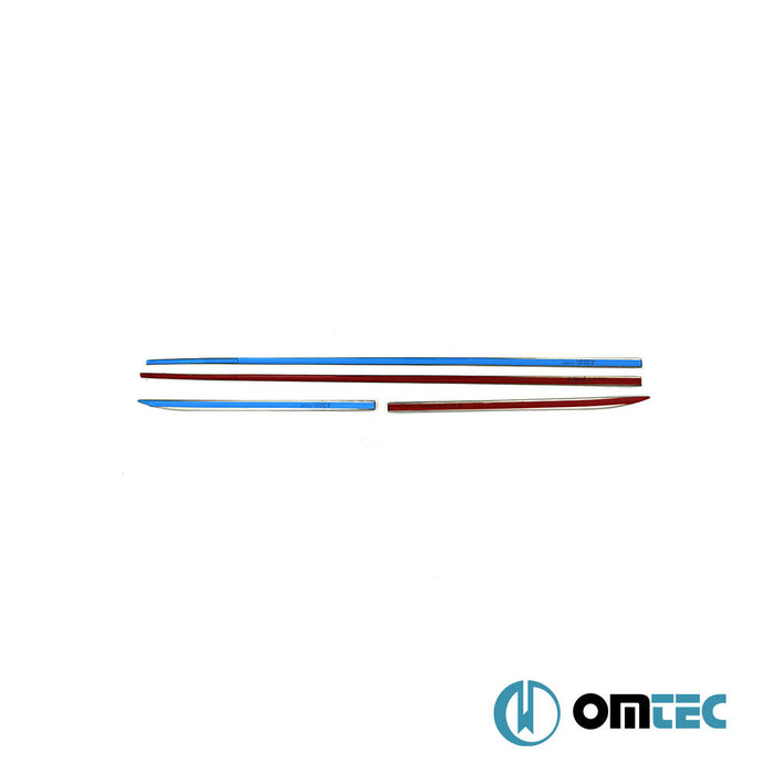 Yan Kapı Çıtası 4 Prç. Paslanmaz Çelik (Siyah) - Ford Focus - HB 5D III - (2011 - 2018)