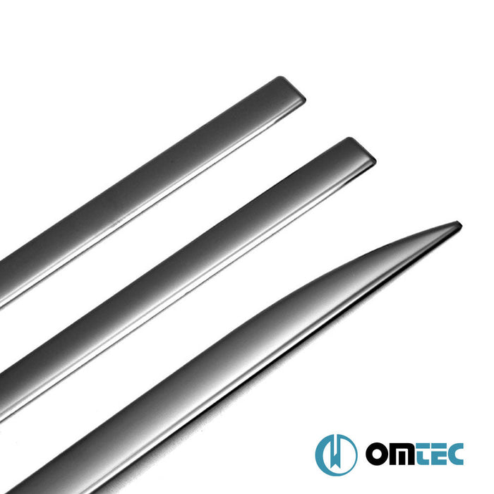 Yan Kapı Çıtası 4 Prç. Paslanmaz Çelik (Siyah) - Mercedes - Benz A - Class - HB 5D W176 - (2013 - 2018)