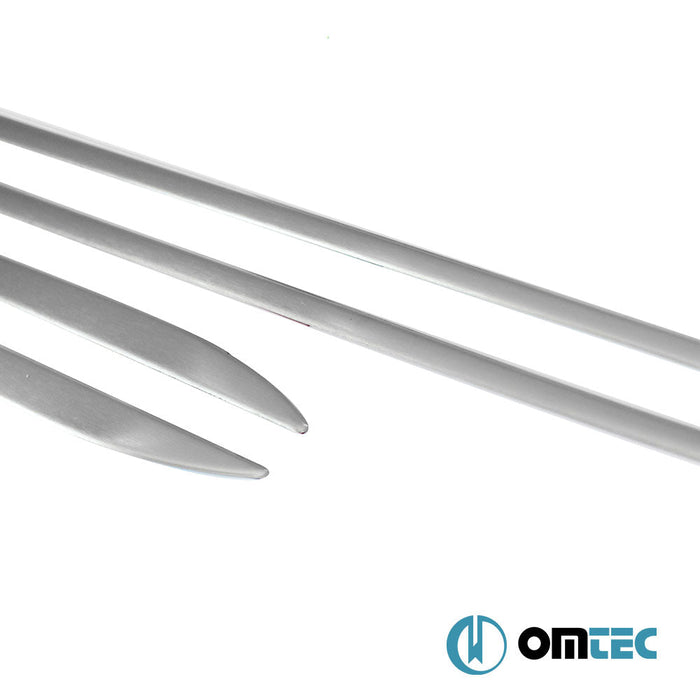 Yan Kapı Çıtası 4 Prç. Paslanmaz Çelik (Taşlı) - Fiat Grande Punto - HB 5D 199 - (2005 - 2009)