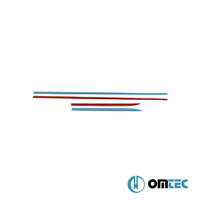 Yan Kapı Çıtası 4 Prç. Paslanmaz Çelik (Taşlı) - Fiat Egea - HB 5D 356 - (2015 - )