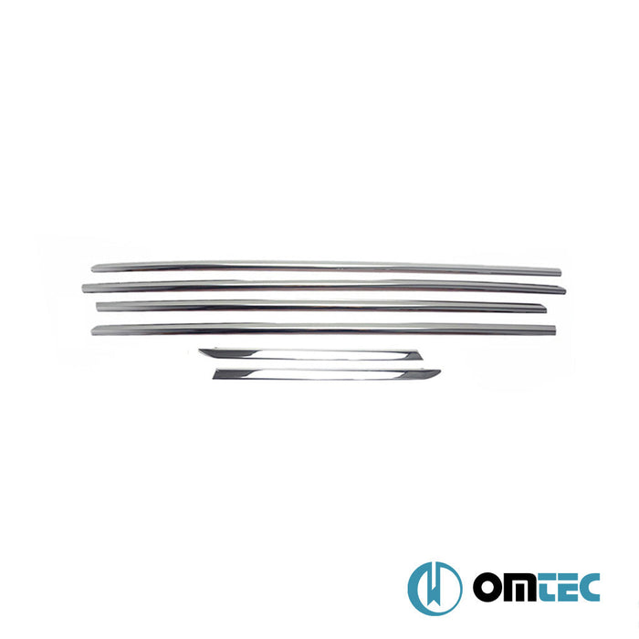 Cam Çıtası 6 Prç. Paslanmaz Çelik (Parlak) - Fiat Egea - SW 356 - (2015 - )