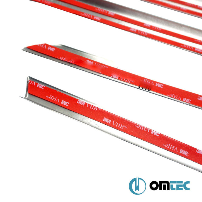 Cam Çıtası 6 Prç. Paslanmaz Çelik (Parlak) - Fiat Egea - SW 356 - (2015 - )