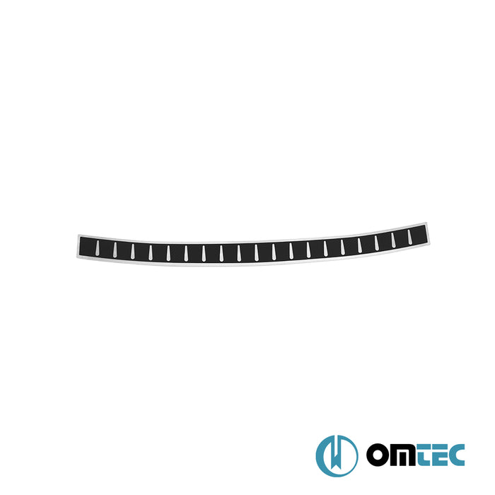 Karbon Folyolu Arka Tampon Eşiği Paslanmaz Çelik - Fiat 500E - HB 3D I - (2020 - )