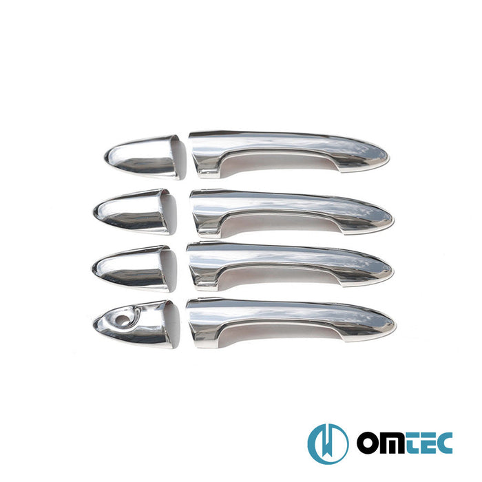 Kapı Kolu 4 Kapı 8 Prç. (H1) Paslanmaz Çelik (Parlak) - Ford Focus - HB 5D I - (1998 - 2005)