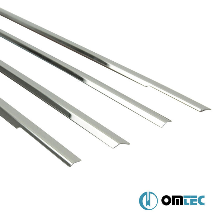 Cam Çıtası 4 Prç. Paslanmaz Çelik (Parlak) - Ford Focus - SD I - (1998 - 2005)