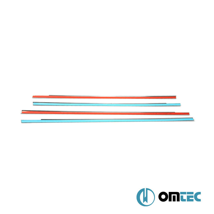 Cam Çıtası 4 Prç. Paslanmaz Çelik (Parlak) - Ford Focus - SD I - (1998 - 2005)