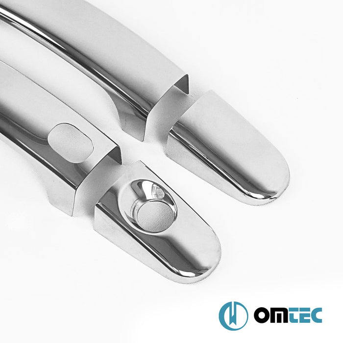 Kapı Kolu 2 Kapı 4 Prç. (H1S1) Paslanmaz Çelik (Parlak) - Ford Focus - HB 3D II - (2005 - 2011)