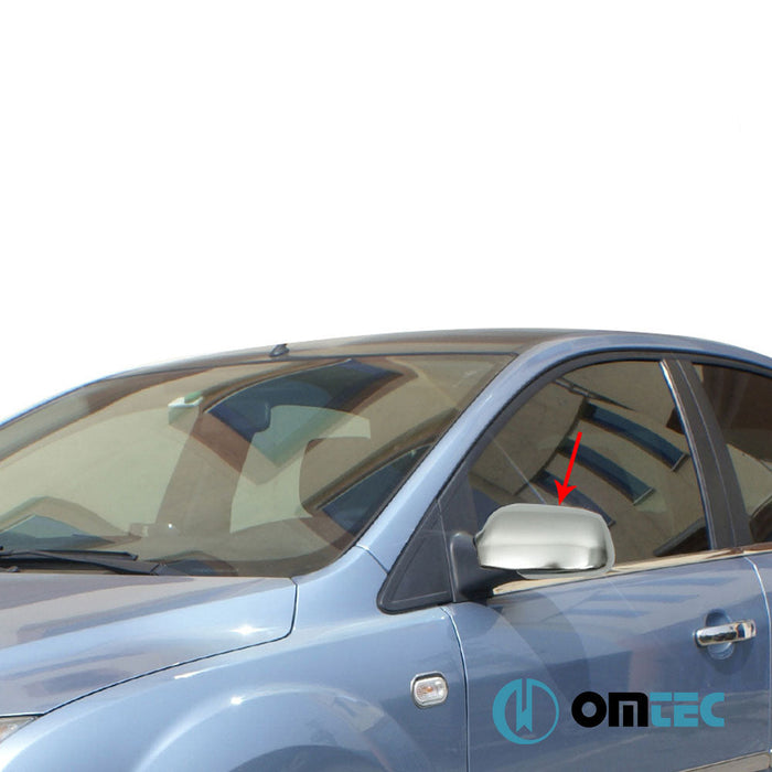 Ayna Kapağı 2 Prç. Abs Saten Krom - Ford Focus - SW II PRE - FL - (2005 - 2008)