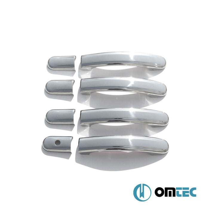 Kapı Kolu 4 Kapı 8 Prç. (H1) Paslanmaz Çelik (Parlak) - Ford Fiesta - HB 5D V - (2002 - 2009)