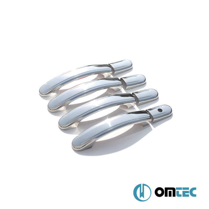 Kapı Kolu 4 Kapı 8 Prç. (H1) Paslanmaz Çelik (Parlak) - Ford Fusion - MPV JU - (2002 - 2012)