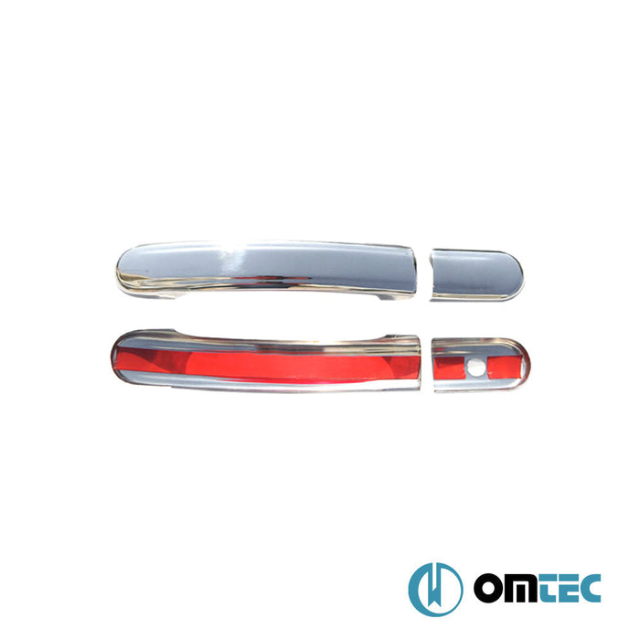 Kapı Kolu 2 Kapı 4 Prç. (H1) Paslanmaz Çelik (Parlak) - Ford Fiesta - HB 3D V - (2002 - 2009)