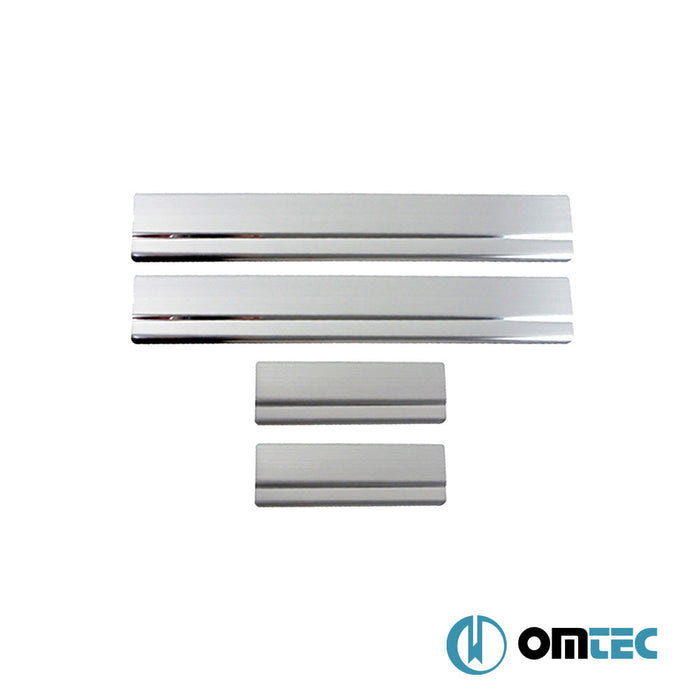 Norm Kapı Eşiği 4 Prç. Paslanmaz Çelik (Parlak) - Ford Fusion - MPV JU - (2002 - 2012)