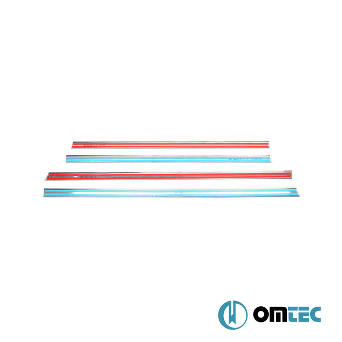 Cam Çıtası 4 Prç. Paslanmaz Çelik (Parlak) - Ford Fusion - MPV JU - (2002 - 2012)