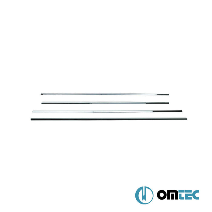 Cam Çıtası 4 Prç. Paslanmaz Çelik (Parlak) - Ford Mondeo - SD II - (2001 - 2007)