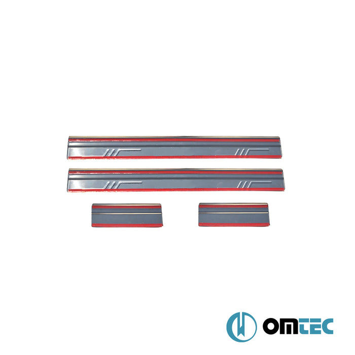 Norm Kapı Eşiği 4 Prç. Paslanmaz Çelik - Ford Focus - HB 5D II - (2005 - 2011)