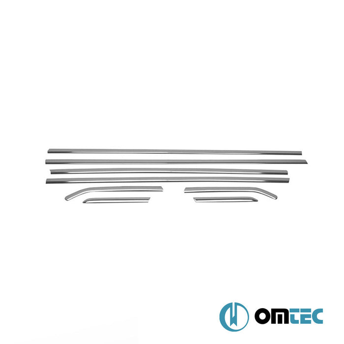 Cam Çıtası 8 Prç. Paslanmaz Çelik (Parlak) - Ford Focus - SD III - (2011 - 2018)