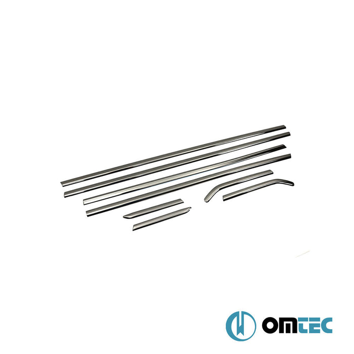 Cam Çıtası 8 Prç. Paslanmaz Çelik (Siyah) - Ford Focus - SD III - (2011 - 2018)