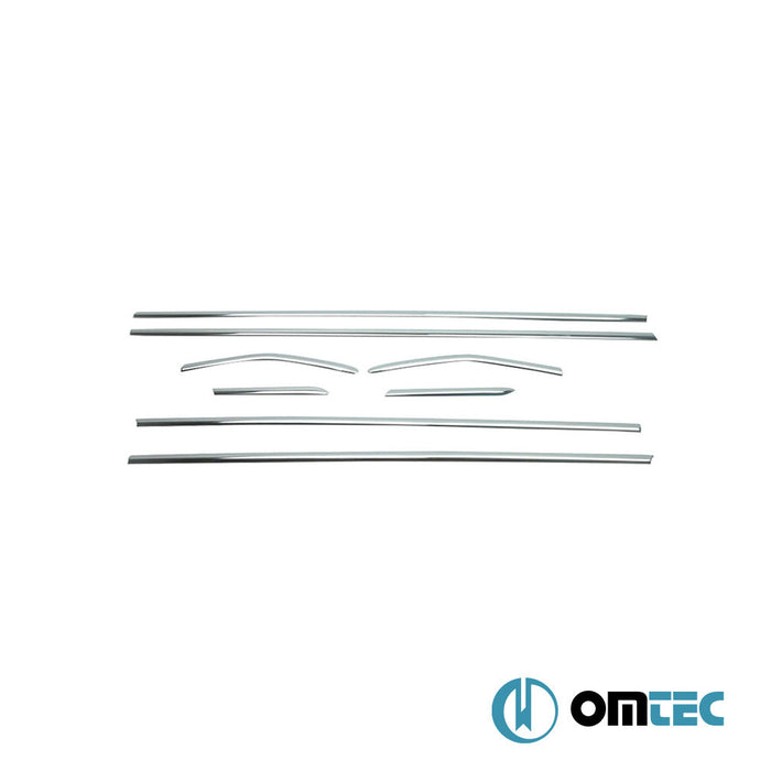 Cam Çıtası 8 Prç. Paslanmaz Çelik (Parlak) - Ford Focus - HB 5D III - (2011 - 2018)