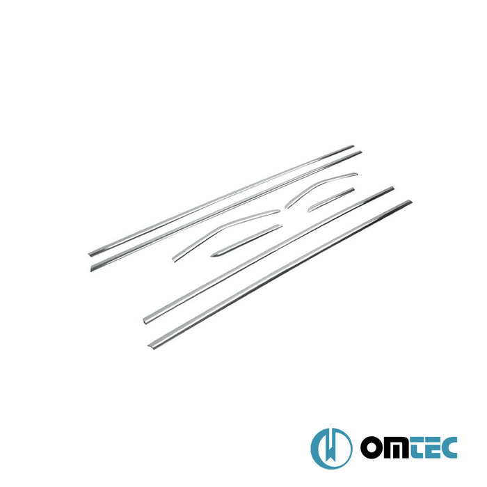 Cam Çıtası 8 Prç. Paslanmaz Çelik (Parlak) - Ford Focus - HB 3D III - (2011 - 2018)