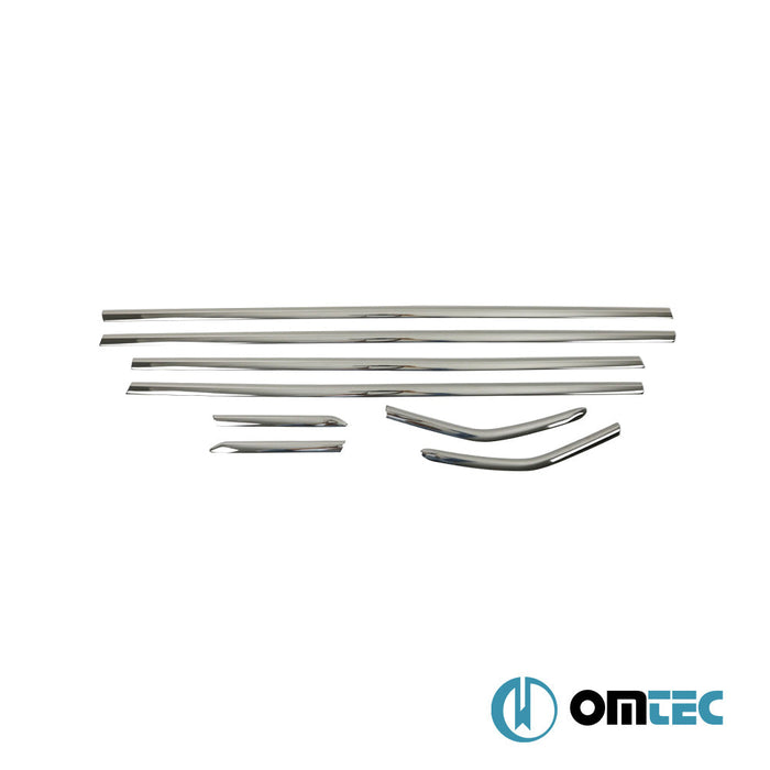 Cam Çıtası 8 Prç. Paslanmaz Çelik (Siyah) - Ford Focus - HB 5D III - (2011 - 2018)