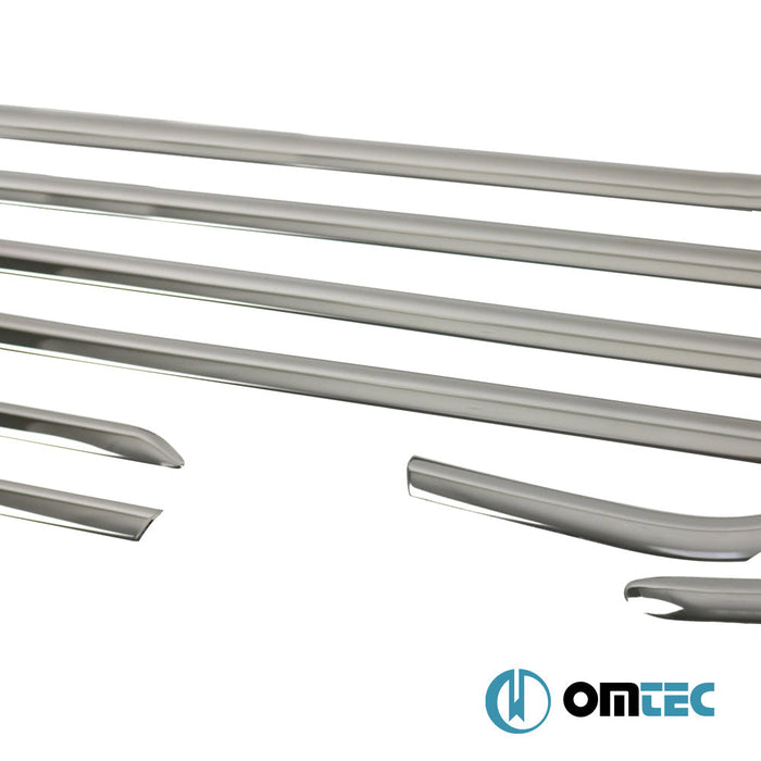 Cam Çıtası 8 Prç. Paslanmaz Çelik (Siyah) - Ford Focus - HB 3D III - (2011 - 2018)