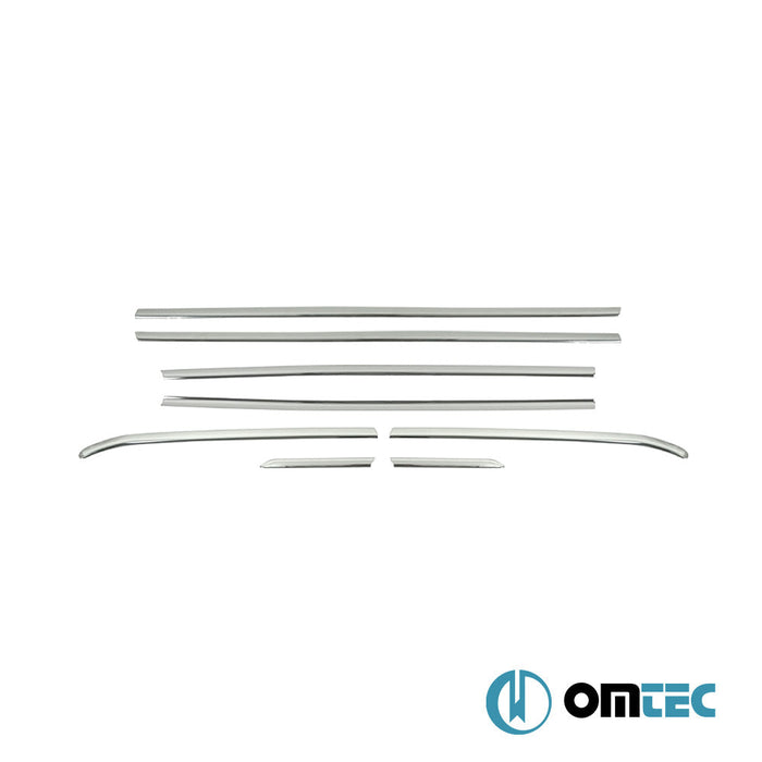 Cam Çıtası 8 Prç. Paslanmaz Çelik (Parlak) - Ford Focus - SW III - (2011 - 2018)